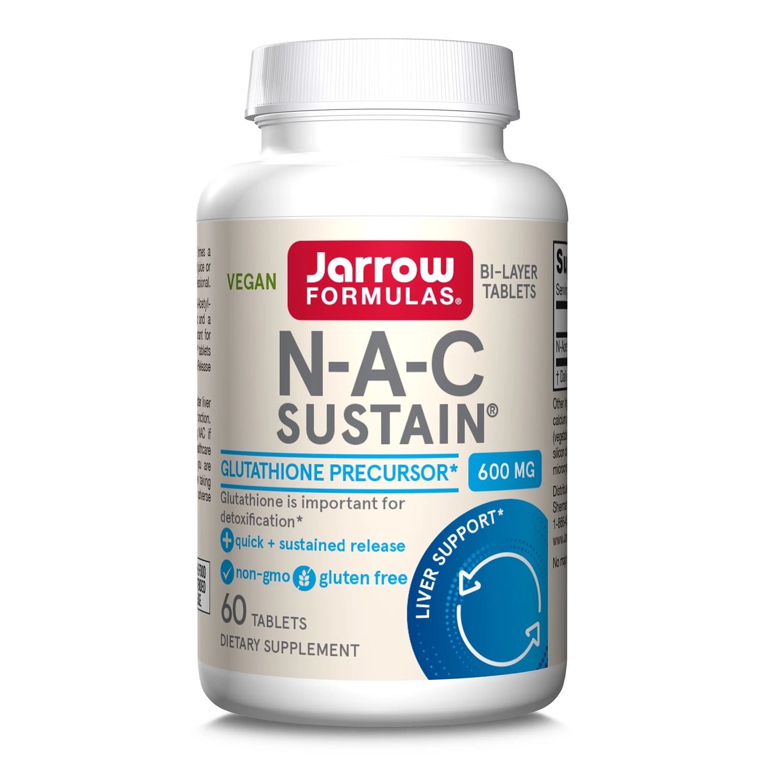 N-A-C Sustain 600mg 60 tablets Jarrow Formulas