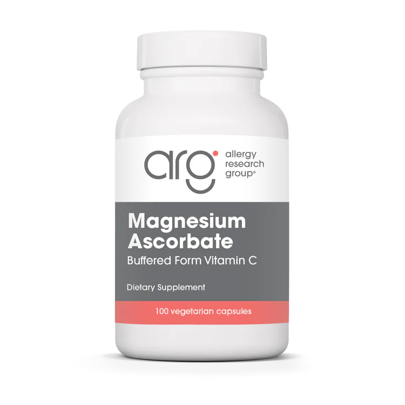 Magnesium Ascorbate 100 capsules Allergy Research Group