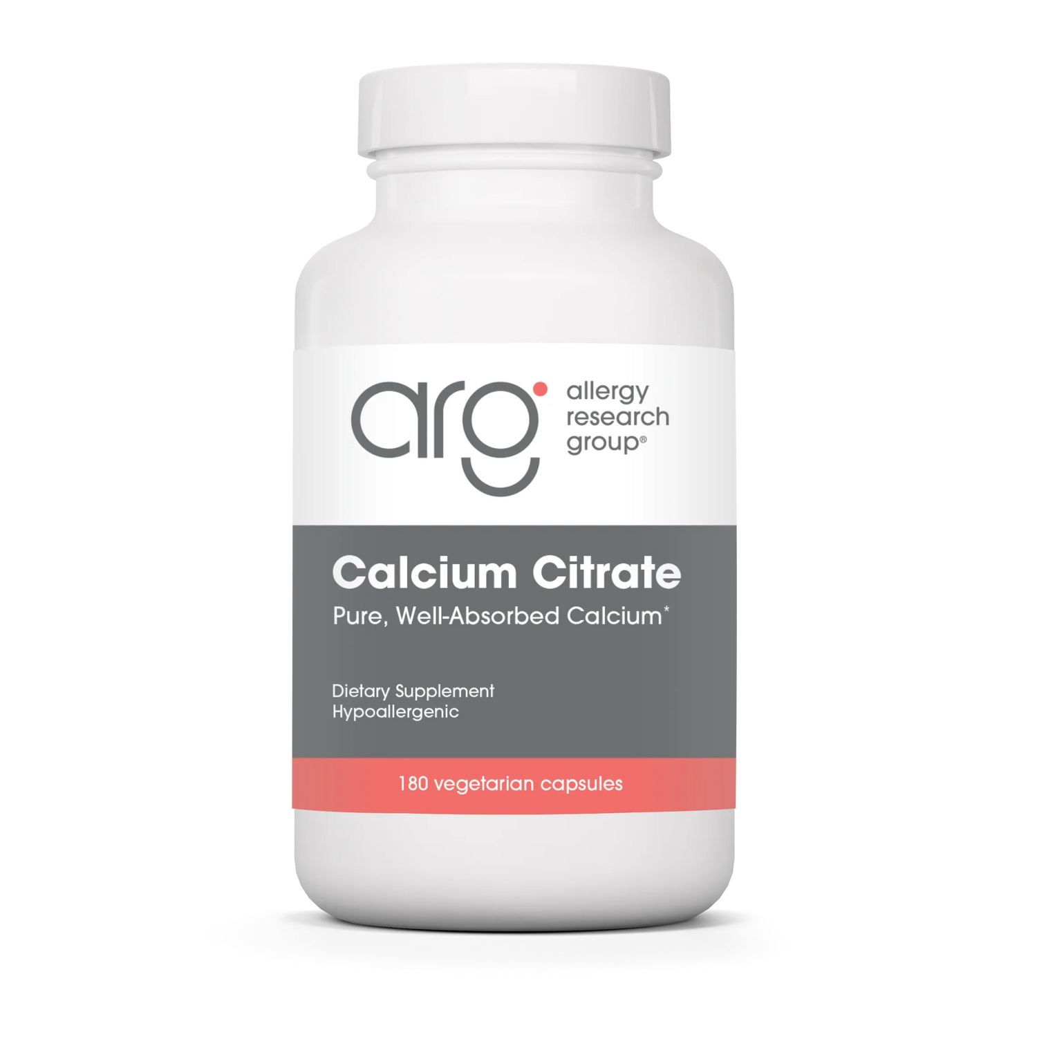 Calcium Citrate 150mg 180 capsules Allergy Research Group