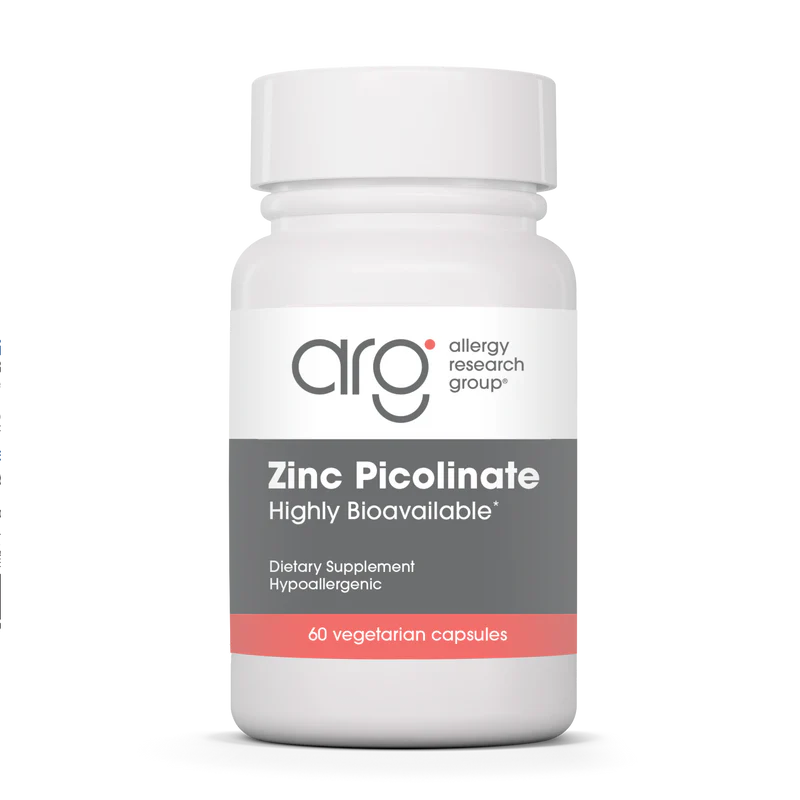 Zinc Picolinate 25 mg 60 Vegetarian Caps Allergy Research Group