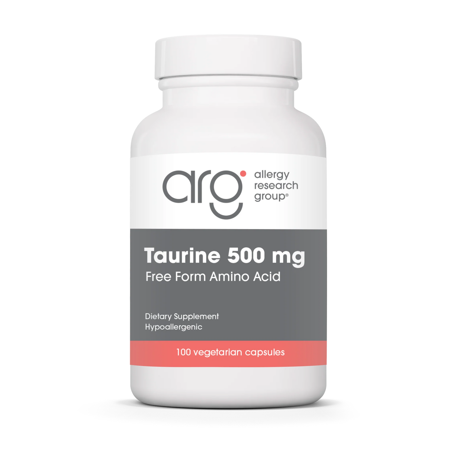 Taurine 500 mg 100 capsules Allergy Research Group