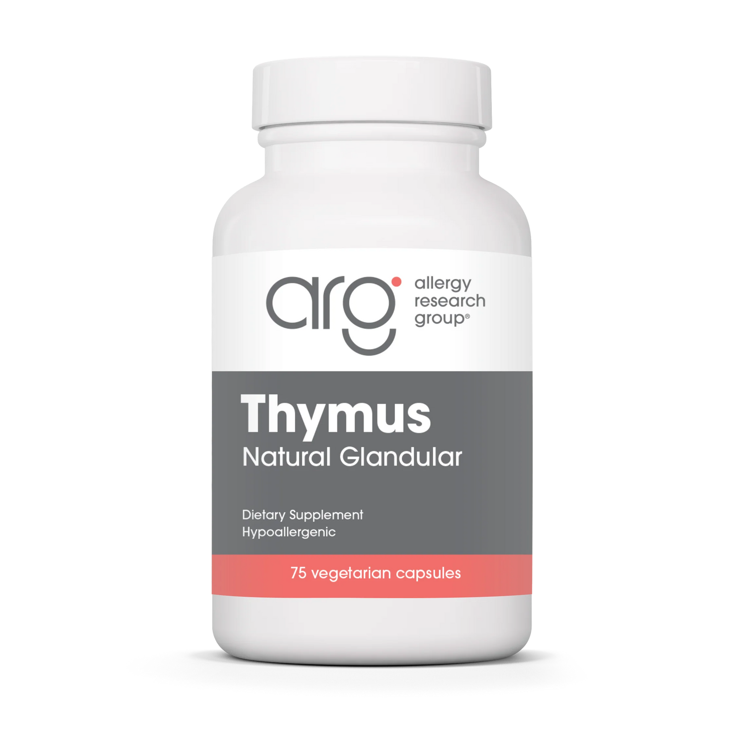 Thymus Natural Glandular 75 capsules Allergy Research Group
