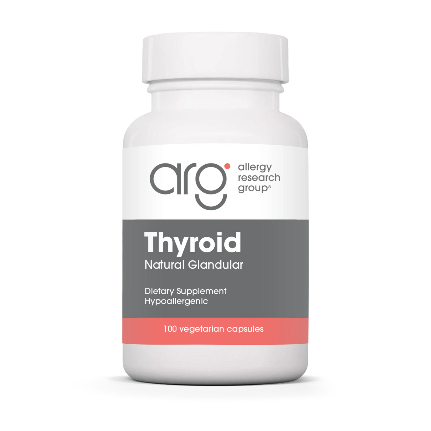 Thyroid Natural Glandular 40 mg 100 capsules Allergy Research Group