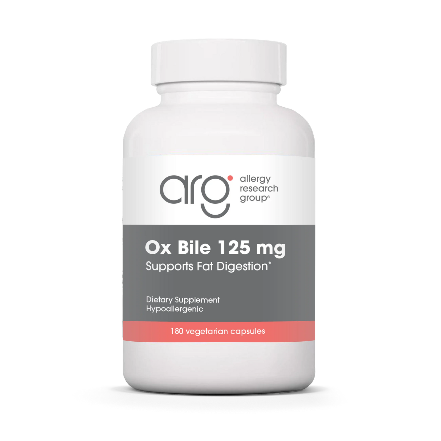 Ox Bile 125 mg 180 Vegicaps Allergy Research Group