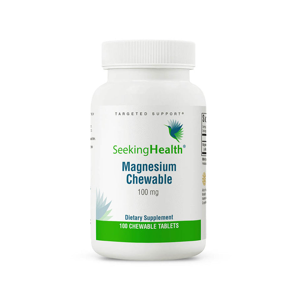 Magnesium Chewable (Formerly Magnesium Malate Chewable) 100 Tablets Seeking Health - Nutrigeek