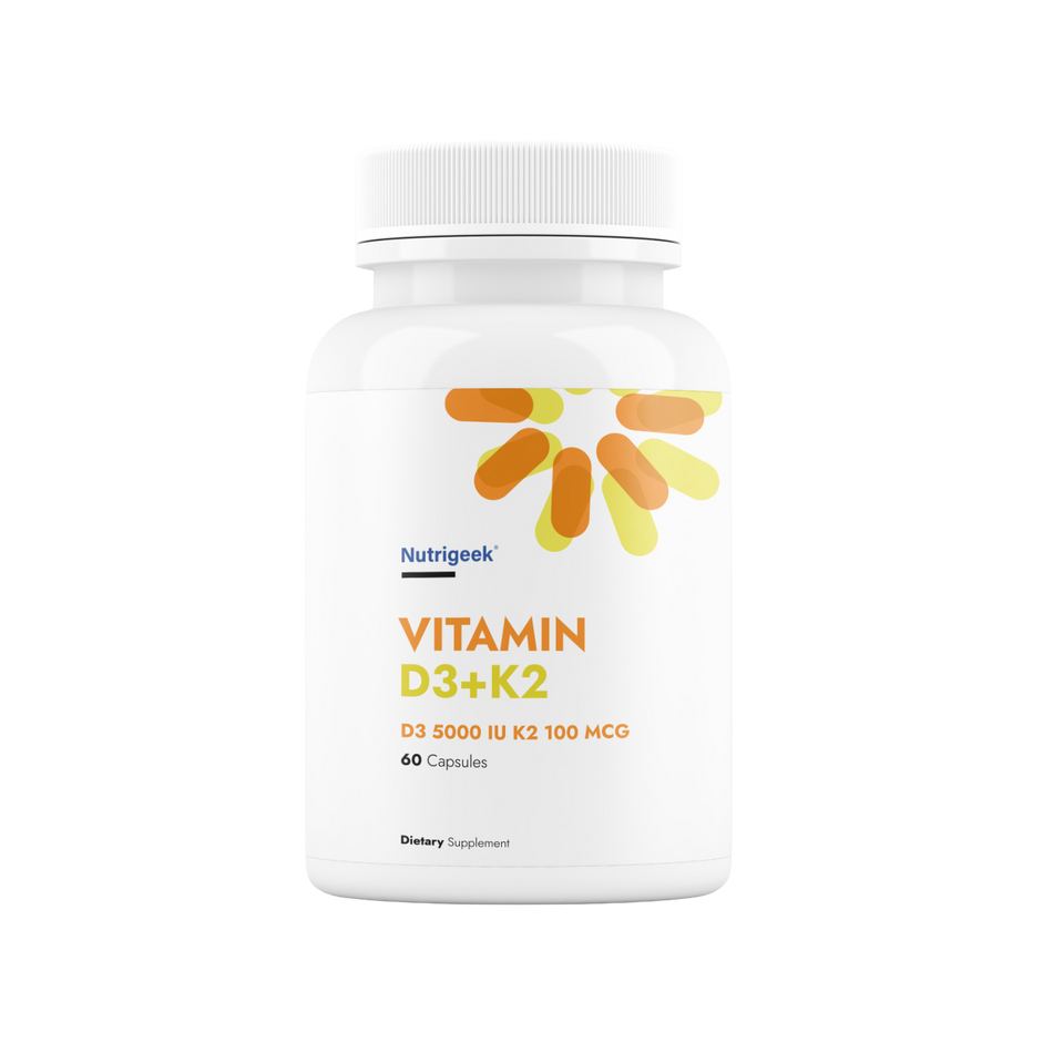 Vitamin D3 + K2 60 Capsules Nutrigeek