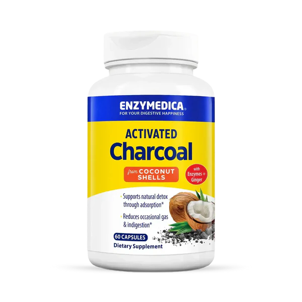 Charcoal Activated 60 capsules Enzymedica