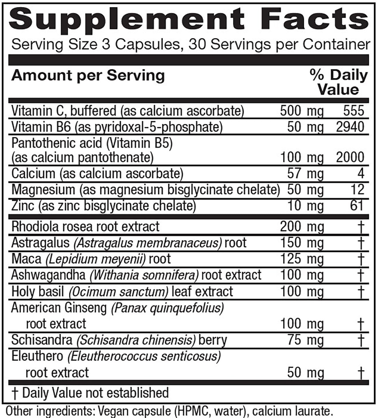 Adrenal Assist capsules Vitanica - Nutrigeek