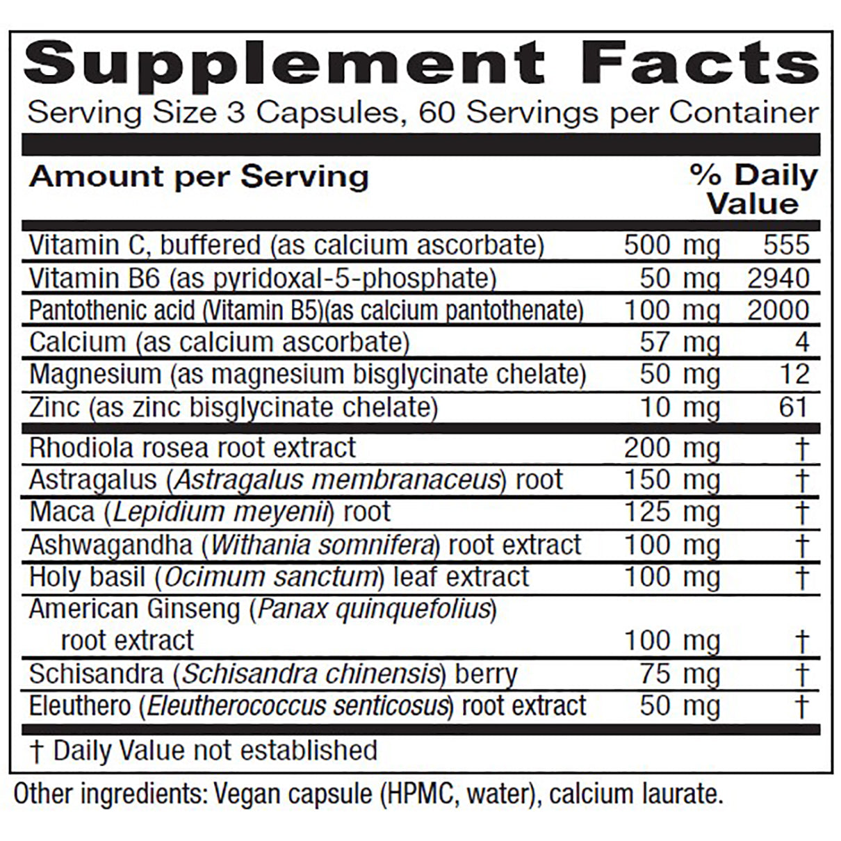 Adrenal Assist capsules Vitanica - Nutrigeek