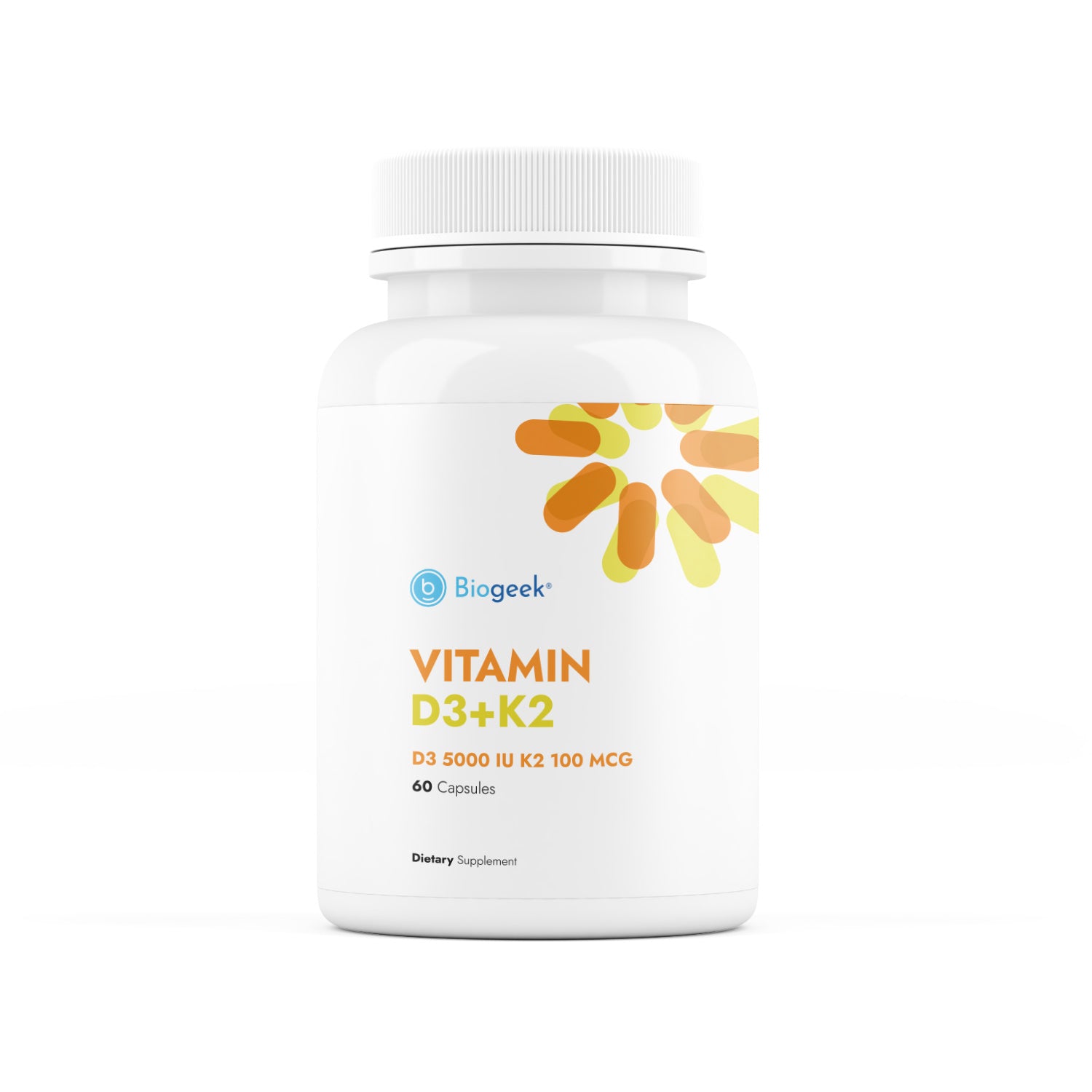 Vitamin D3 + K2 60 сapsules Biogeek