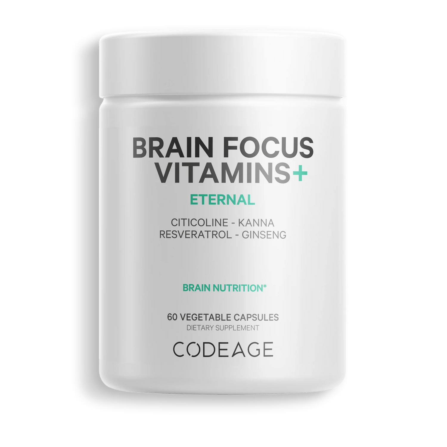 Brain Focus Vitamins+ 60 capsules CodeAge