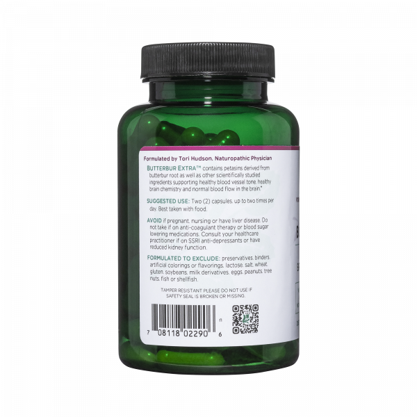 Butterbur Extra 120 capsules Vitanica - Nutrigeek