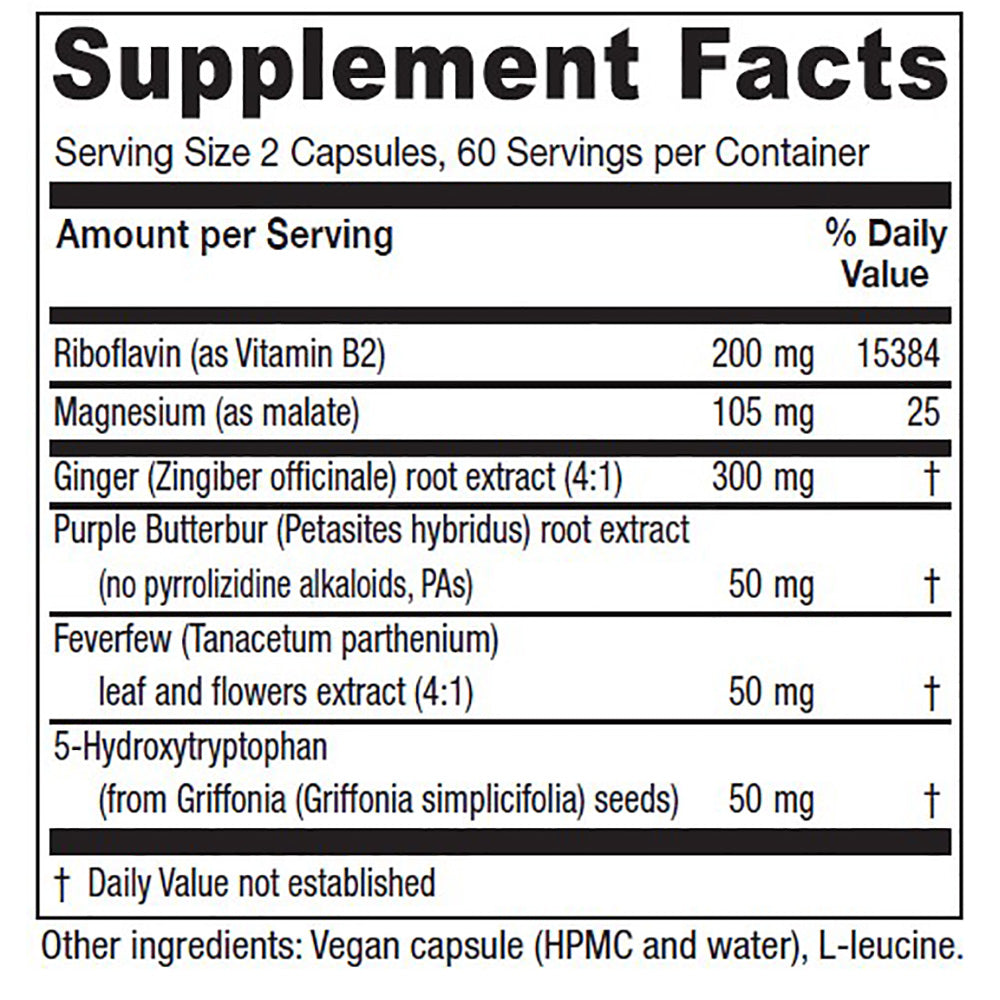 Butterbur Extra 120 capsules Vitanica - Nutrigeek