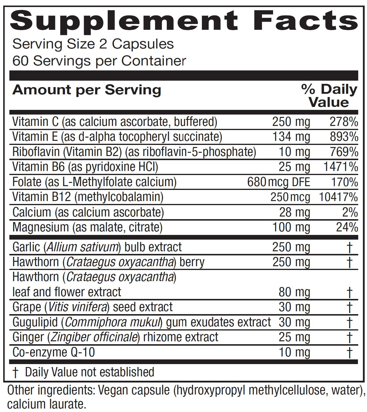 CardioBlend™ 120 capsules Vitanica - Nutrigeek