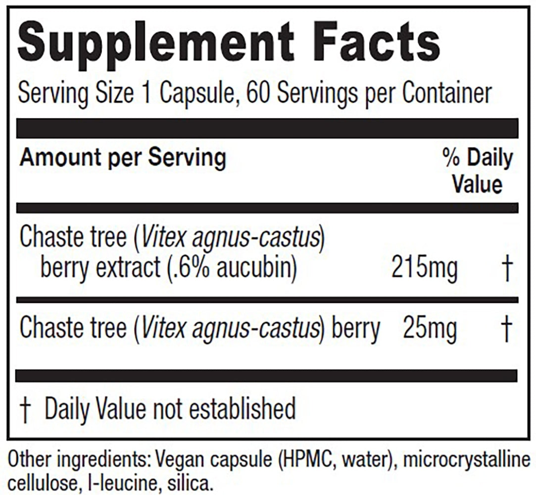 Chaste Tree Berry 60 capsules Vitanica - Nutrigeek