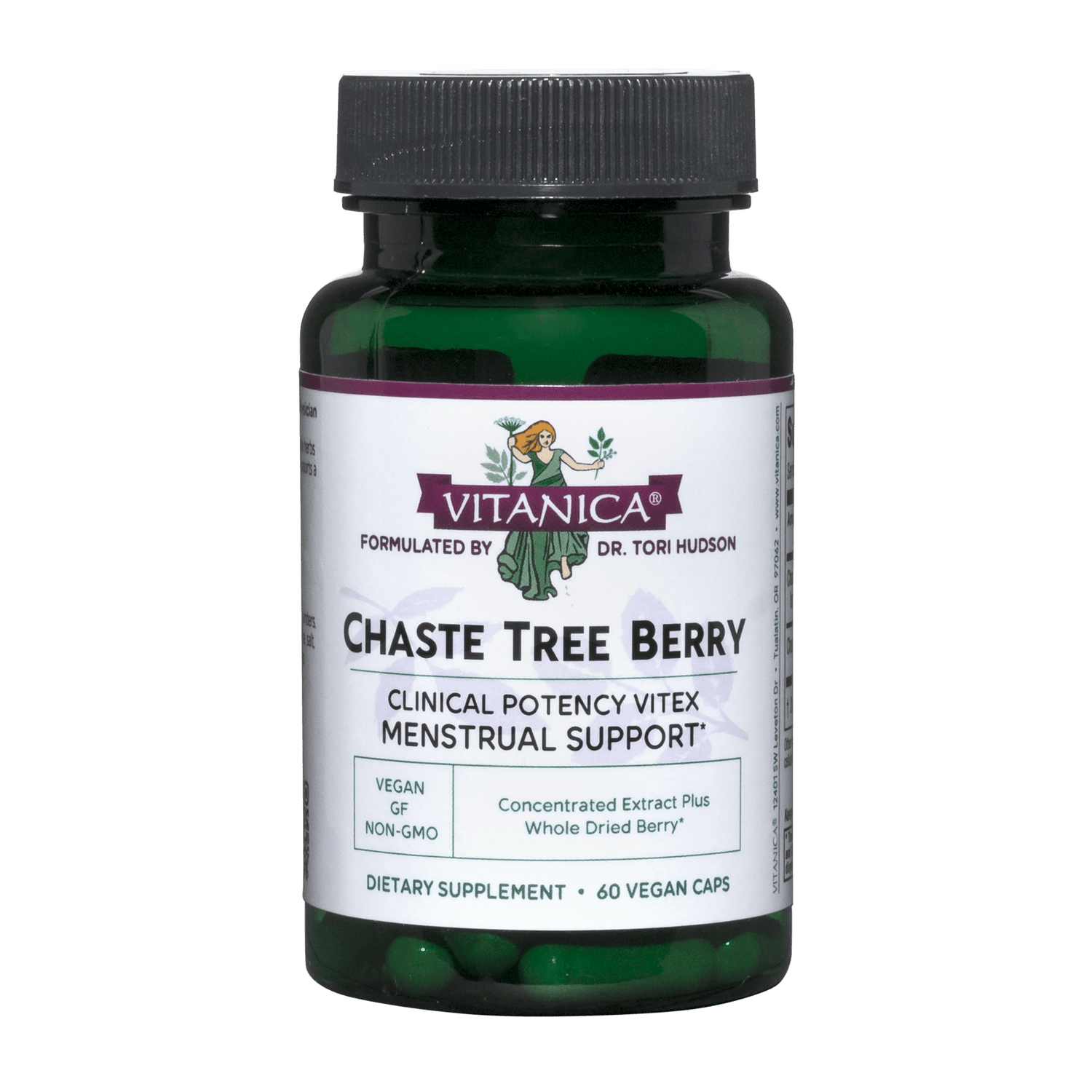 Chaste Tree Berry 60 capsules Vitanica - Nutrigeek