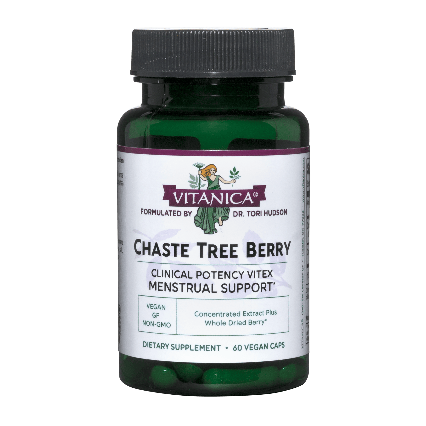 Chaste Tree Berry 60 capsules Vitanica - Nutrigeek