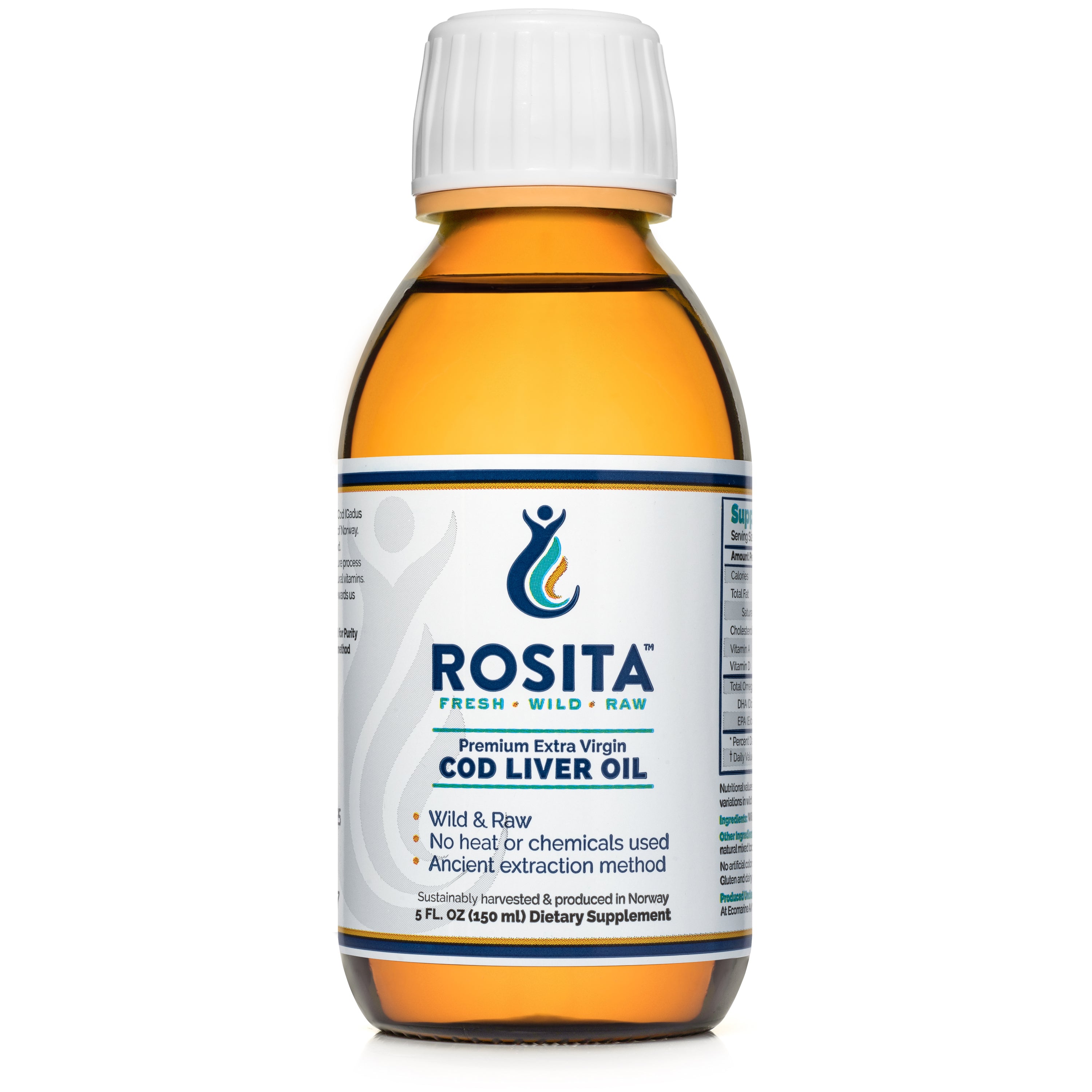 Extra Virgin Cod Liver Oil 150 ml Rosita - Premium  from Rosita - Just $64.99! Shop now at Nutrigeek