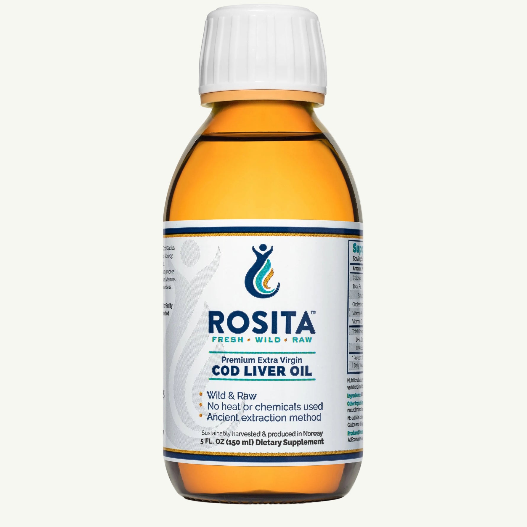 Extra Virgin Cod Liver Oil 150 ml Rosita - Premium  from Rosita - Just $64.99! Shop now at Nutrigeek