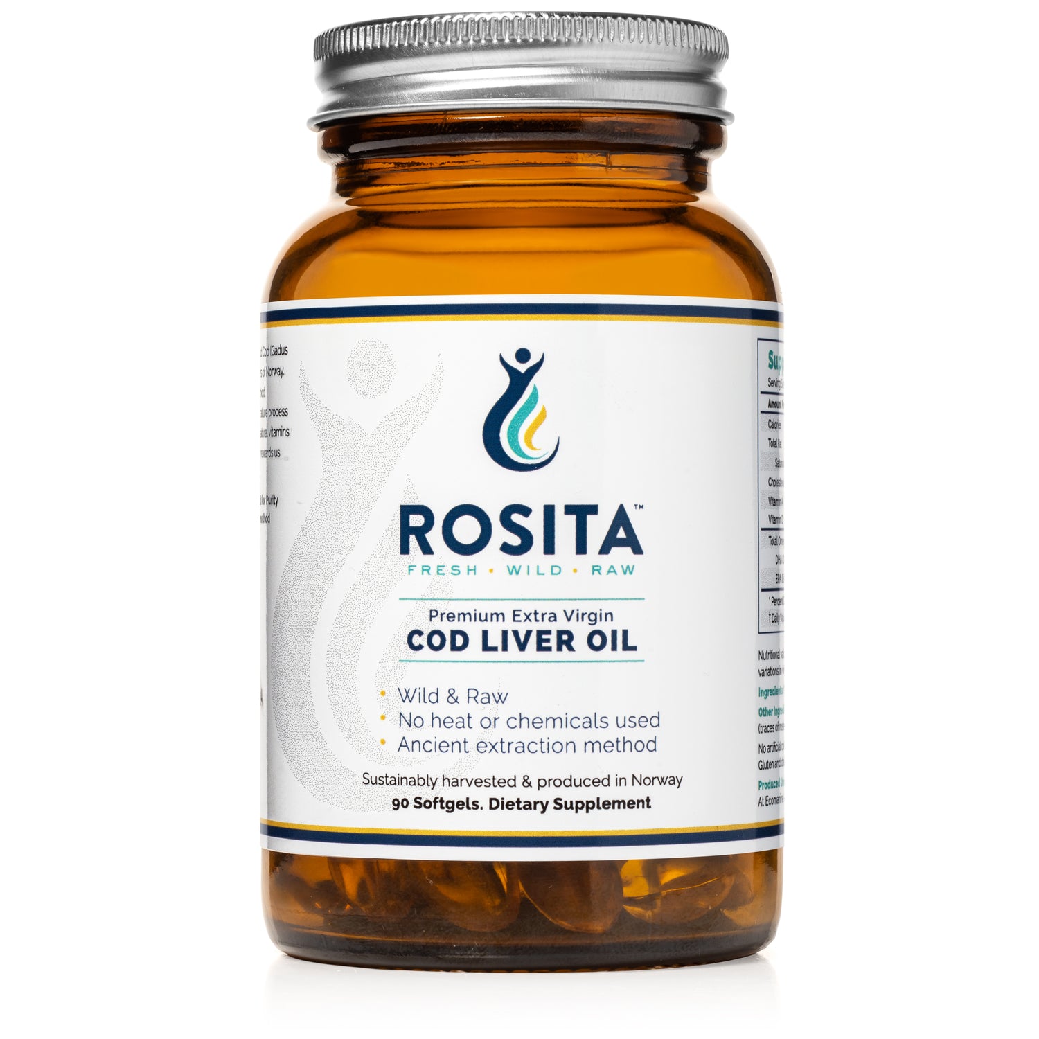 Extra Virgin Cod Liver Oil 90 Softgels Rosita - Premium  from Rosita - Just $64.99! Shop now at Nutrigeek