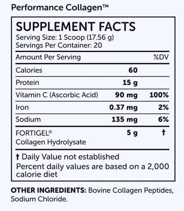 Performance Collagen™ 351.2g (12.4 oz) nuBioAge - Nutrigeek