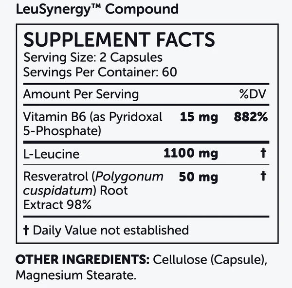 LeuSynergy™ 120 capsules nuBioAge - Nutrigeek