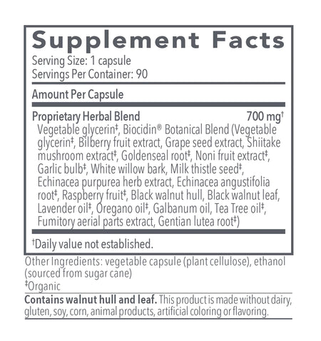 Biocidin 150 mg 90 capsules Bicidin Botanicals - Premium  from Bicidin Botanicals - Just $75! Shop now at Nutrigeek