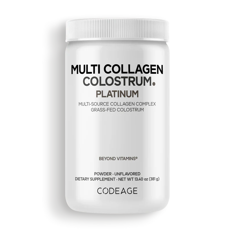 Multi Collagen Powder Colostrum Platinum 13.40 oz (381 g) CodeAge ...