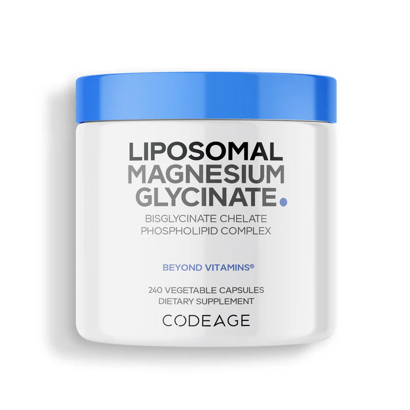 Liposomal Magnesium Glycinate Capsules Large 240 capsules CodeAge - Липосомальный магний глицинат, большие капсулы 240 шт., CodeAge