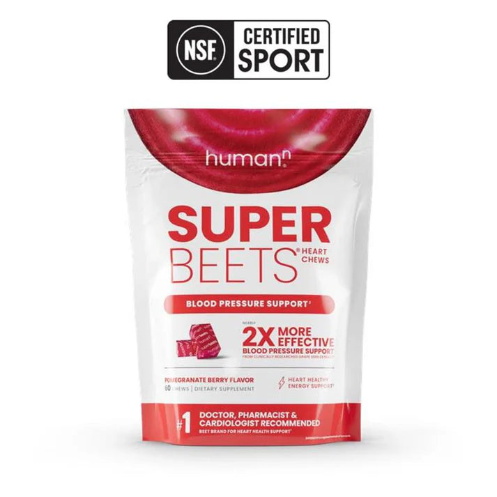 SuperBeets Heart Chews Pomegranate Berry 60 Chews HumanN