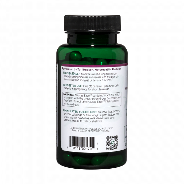Nausea Ease™ 60 capsules Vitanica - Nutrigeek