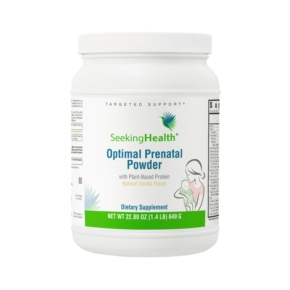 Optimal Prenatal Powder Vanilla 649g Seeking Health - Nutrigeek