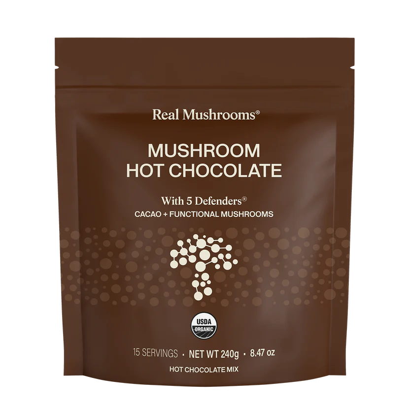 Mushroom Hot Chocolate with 5 Defenders 240 g Real Mushrooms