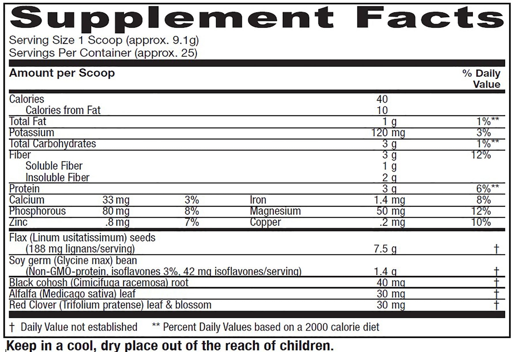 PhytoEstrogen Herbal™ powder 8 oz. (227g) Vitanica - Nutrigeek