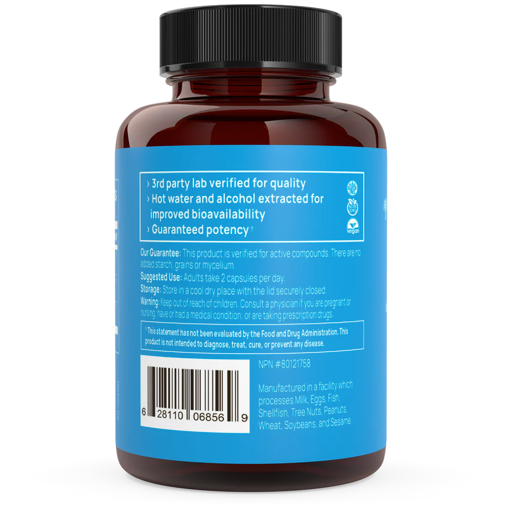 RealRest - Reishi, Valerian and Lemon Balm  60 Capsules Real Mushrooms - Premium  from Real Mushrooms - Just $34.95! Shop now at Nutrigeek