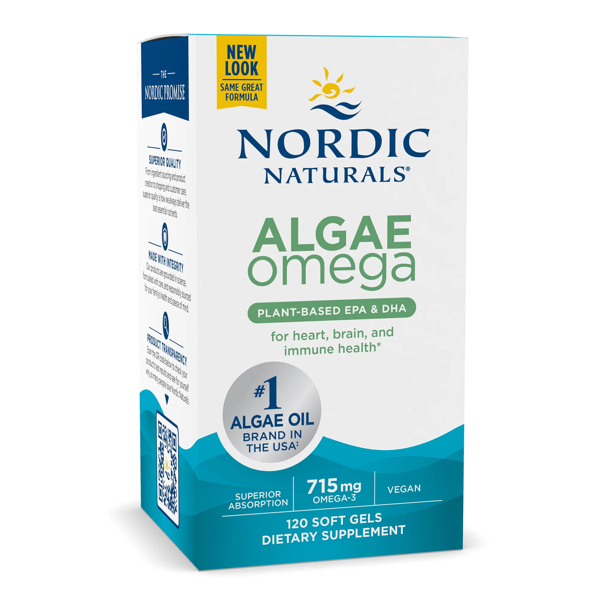 Algae Omega 120 Softgels Nordic Naturals - Nutrigeek