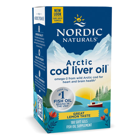 Arctic Cod Liver Oil 180 Softgels Nordic Naturals - Nutrigeek
