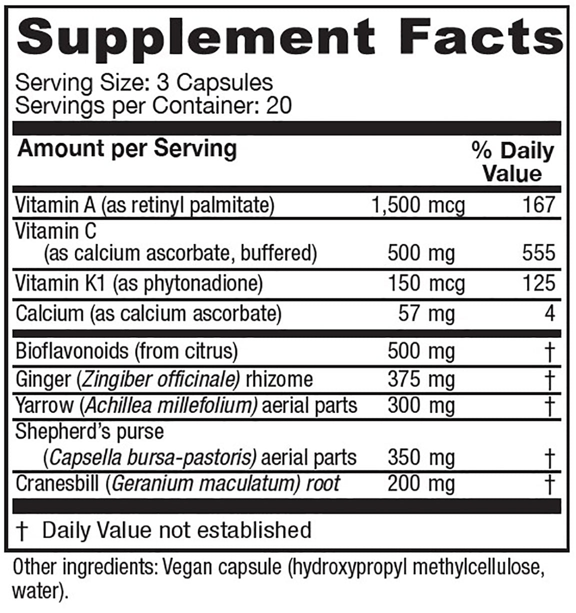 Slow Flow™ 60 capsules Vitanica - Nutrigeek