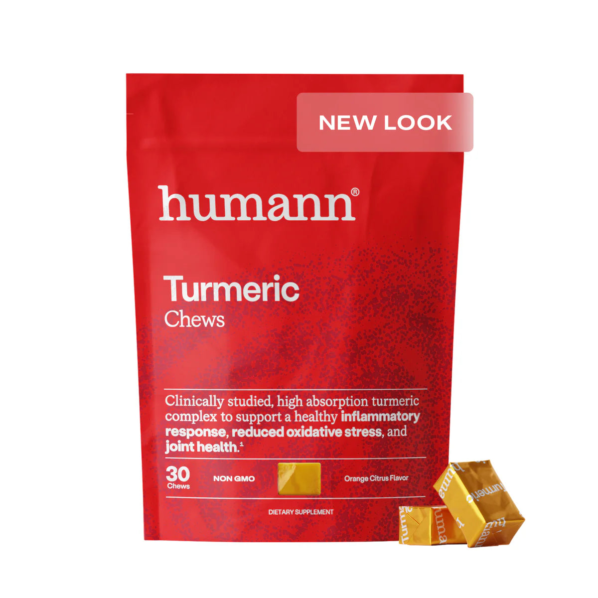 Turmeric Chews Orange Citrus 30 Chews HumanN