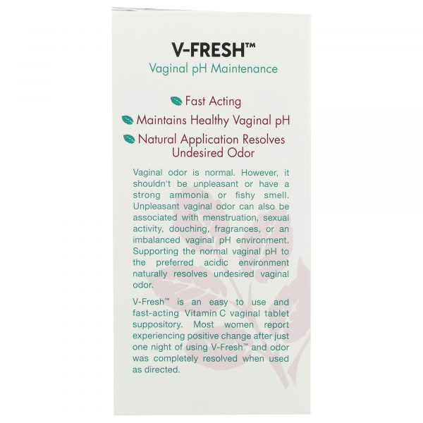 V-Fresh® 6 suppository tablets Vitanica - Nutrigeek