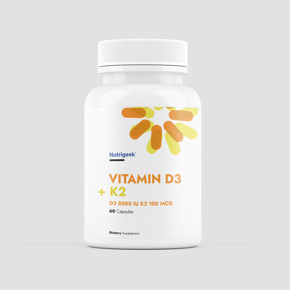 Vitamin D3 + K2 60 Capsules Nutrigeek