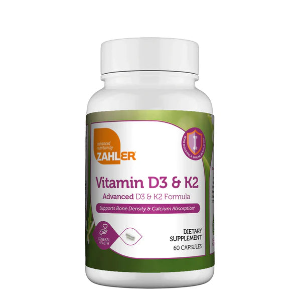 Vitamin D3 & K2 60 capsules Zahler