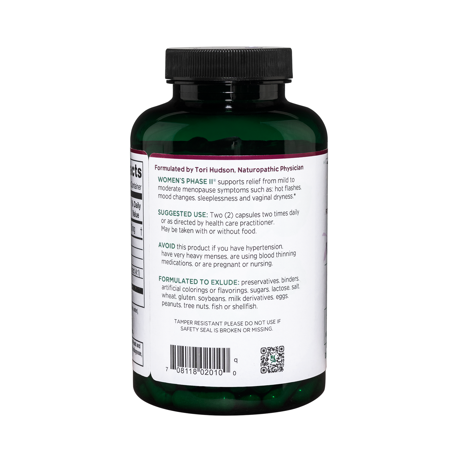 Women’s Phase II® 180 capsules Vitanica - Nutrigeek
