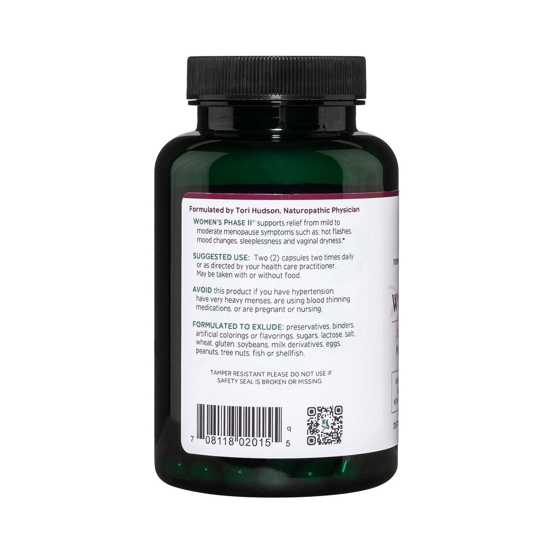 Women’s Phase II® 180 capsules Vitanica - Nutrigeek