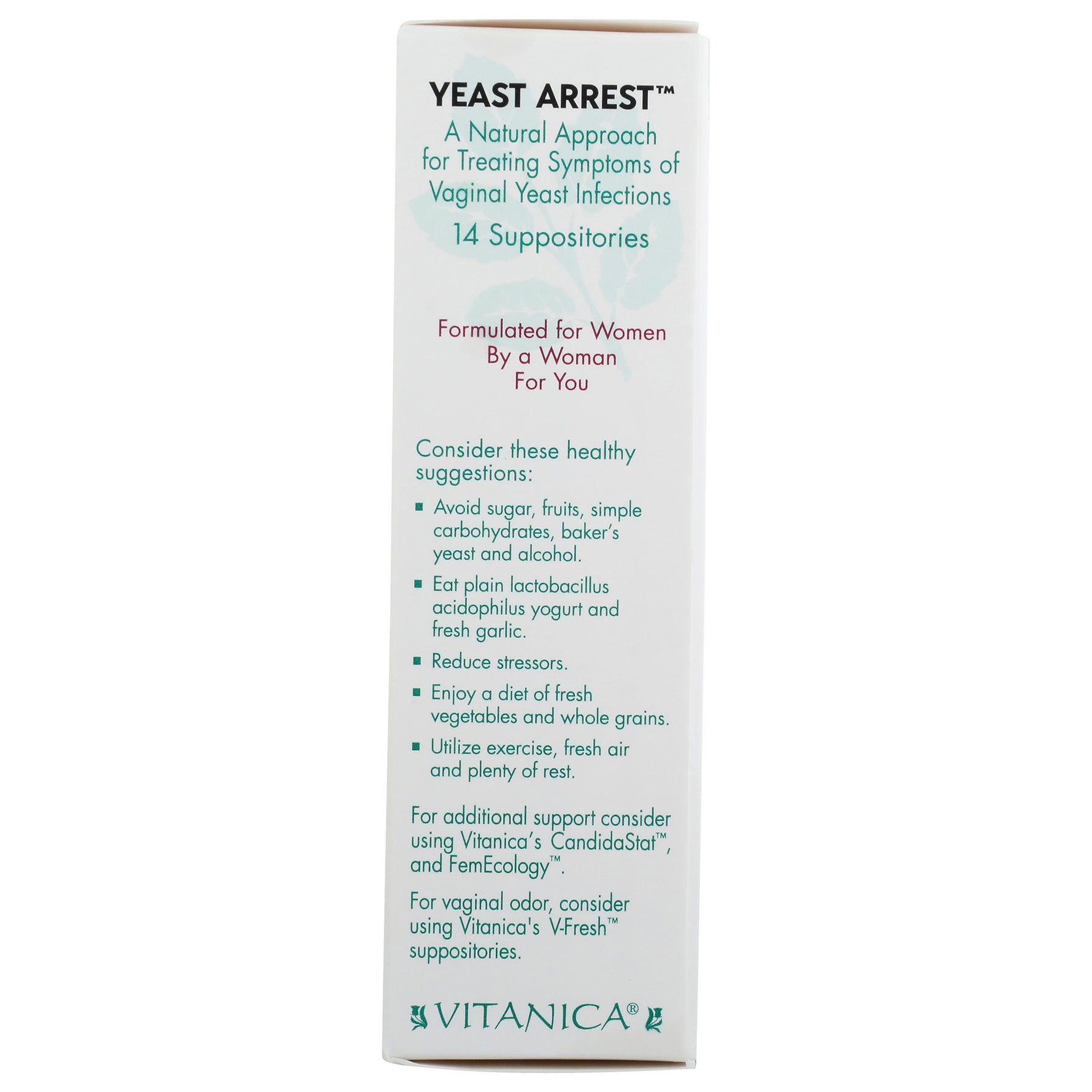 Yeast Arrest® Suppositories Vitanica - Nutrigeek