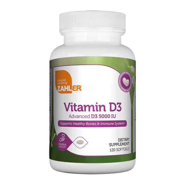 Vitamin D3 5000 IU Softgels Zahler