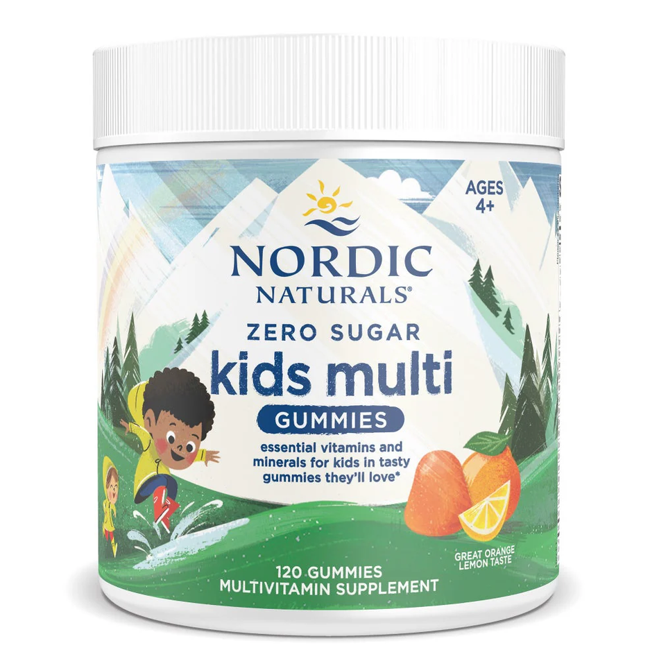 Zero Sugar Kids Multi Gummies 120 Gummies Nordic Naturals
