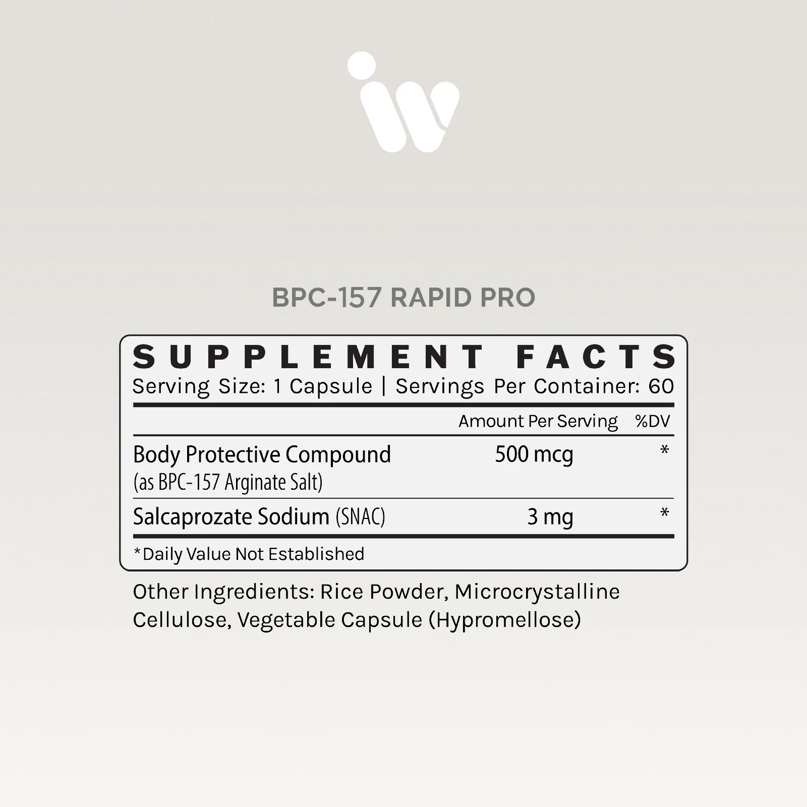 BPC-157 RAPID PRO - 500MCG Capsules InfiniWell Nutrigeek BPC-157 RAPID PRO - 500MCG Capsules InfiniWell Nutrigeek