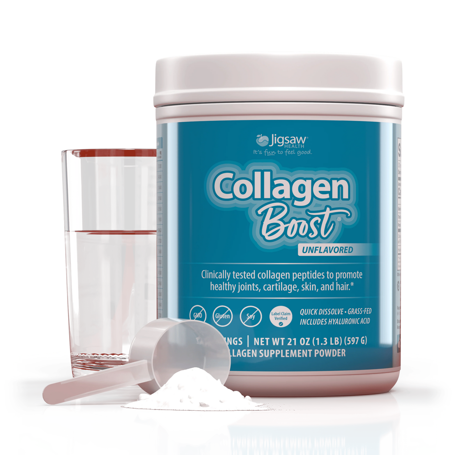 Collagen Boost® 21 oz (597 G) Jigsaw Health