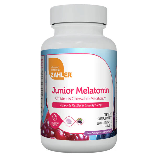 Junior Melatonin 1 mg Chewable Tablets Zahler